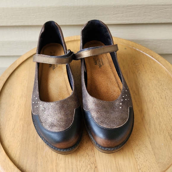 Naot Volcan brown sincere leather Mary Jane shoes size 37 - Picture 4 of 10